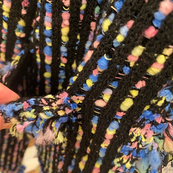 Zara Multicolored Knit Jacket - Picture 8 of 9